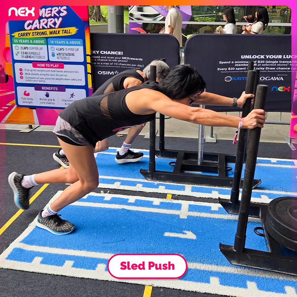 Sled Push station at NEXtreme Challenge