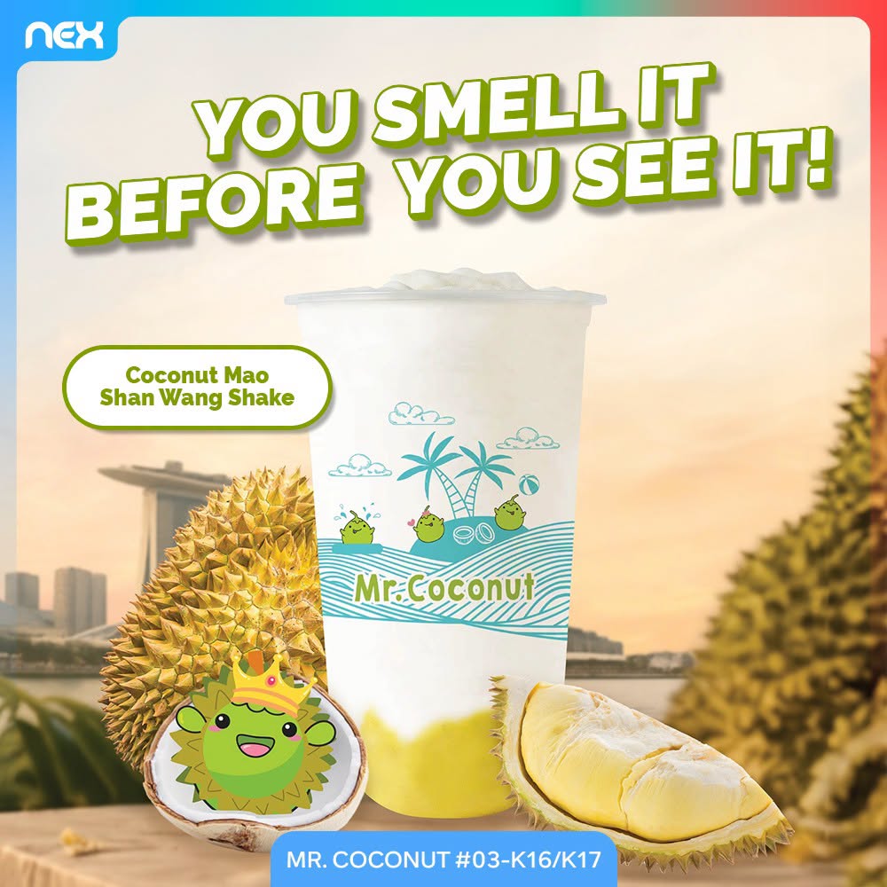 Mr Coconut Coconut Mao Shan Wang Shake at NEX