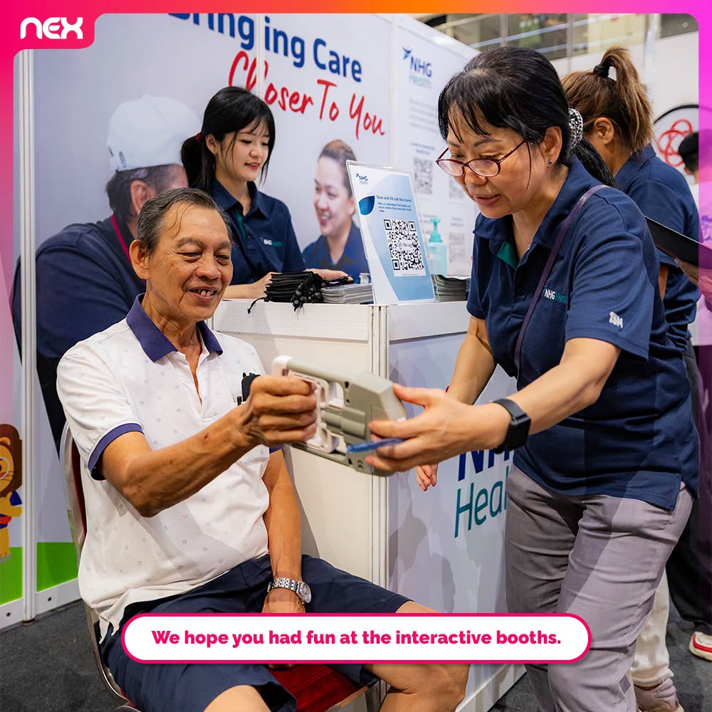 Interactive health booth at Active Agers' Day
