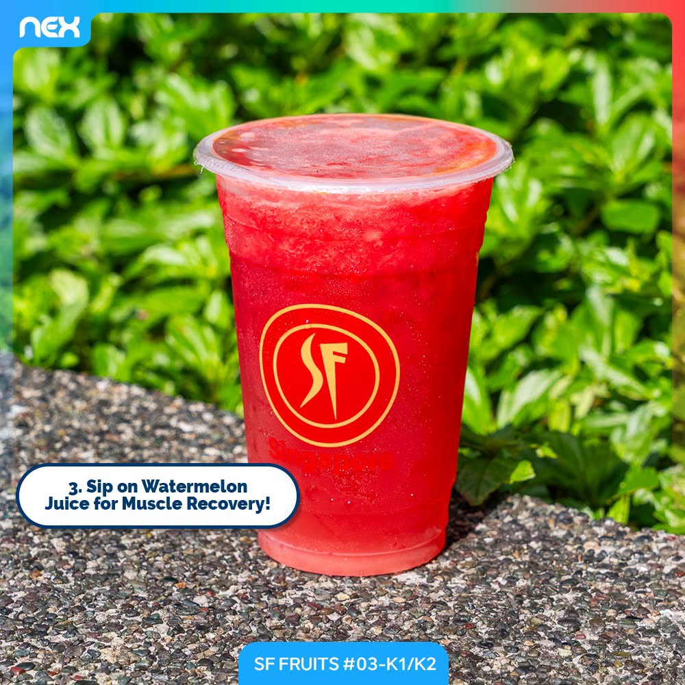 Watermelon juice at SF Fruits, NEX