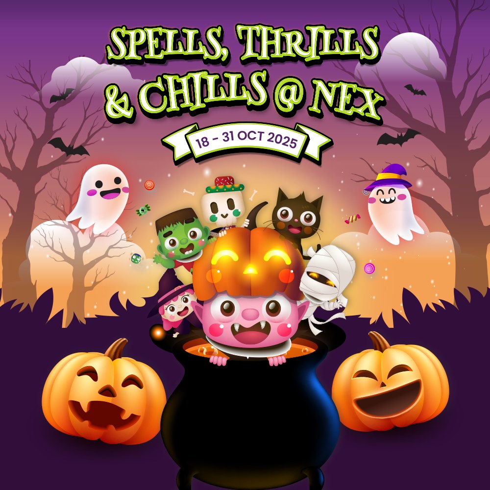 A fun Halloween photobooth setup at NEX