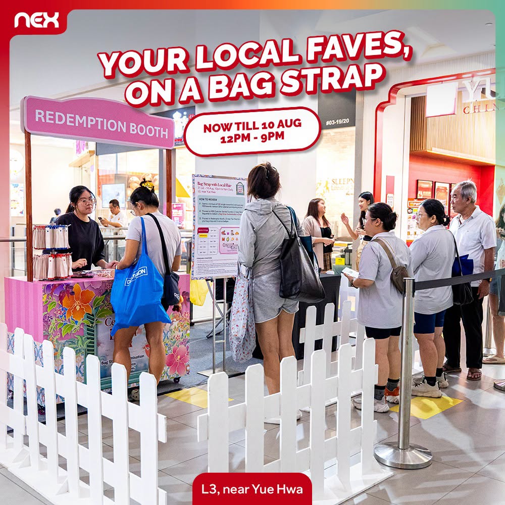 NEX Bag Strap Customisation Redemption Booth