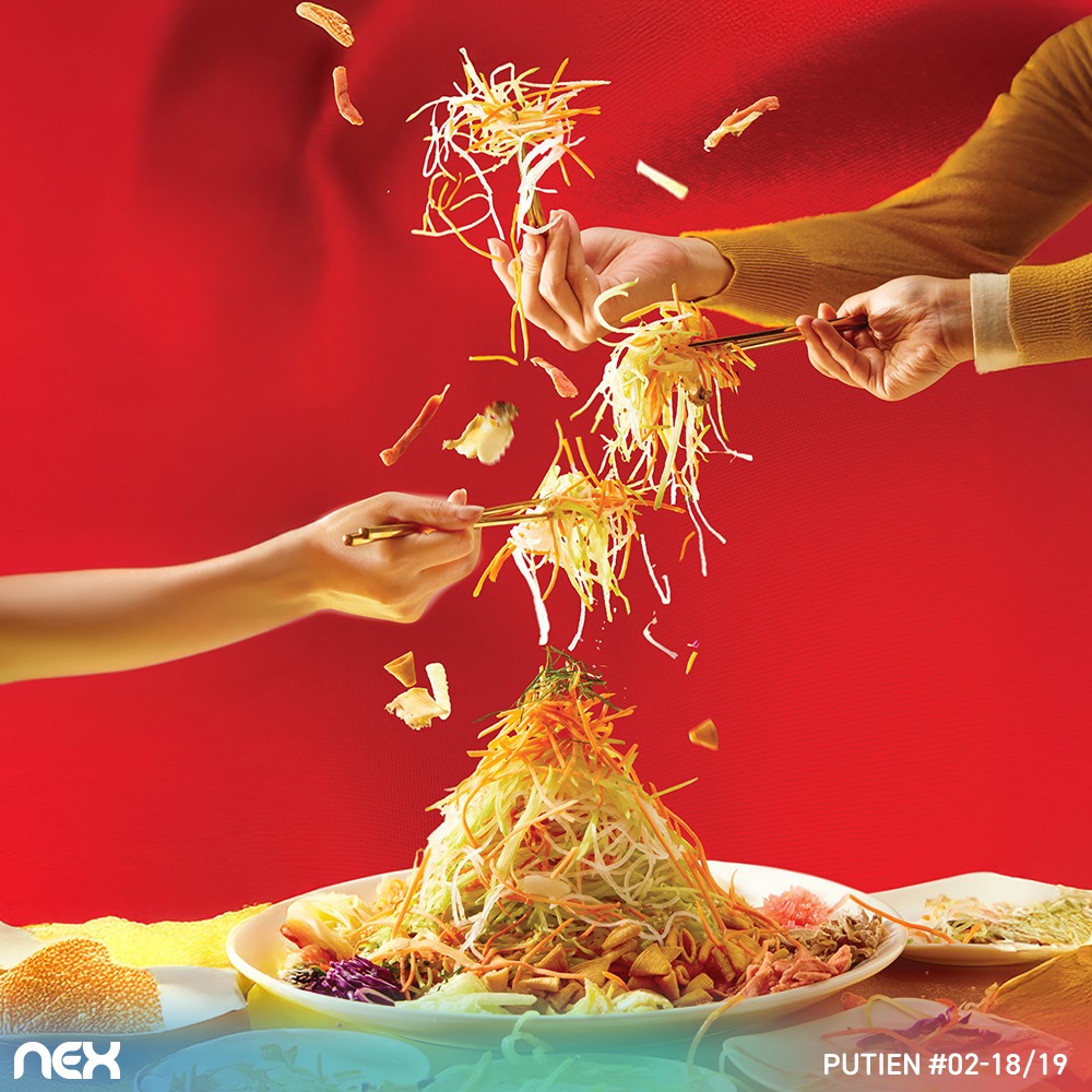 Family members enjoying a meal together in a cozy setting