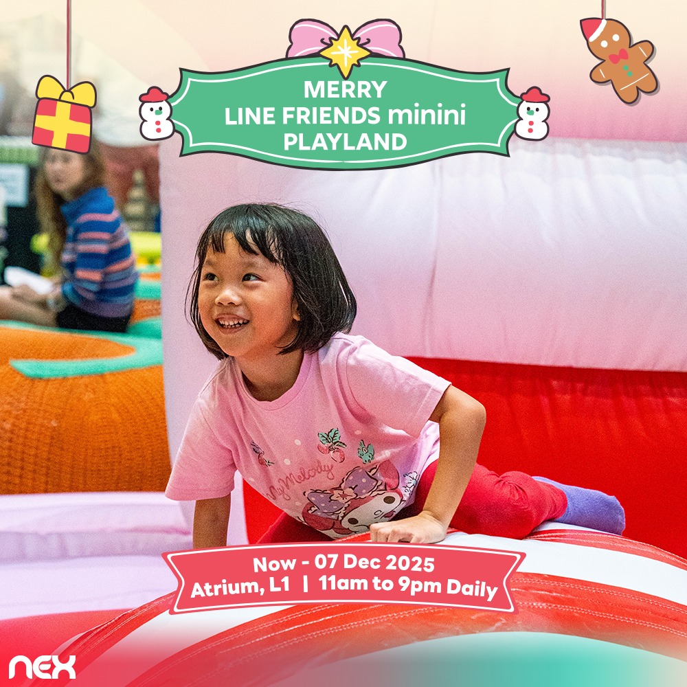 Exciting giant cake slide at the LINE FRIENDS minini PLAYLAND event