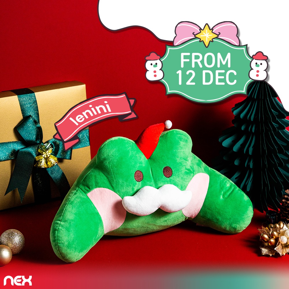LINE FRIENDS Lenini Cushion: Festive Comfort Awaits!