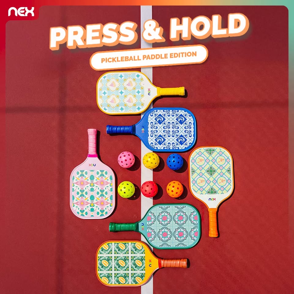 NEX Press and Hold Pickleball Paddle Edition