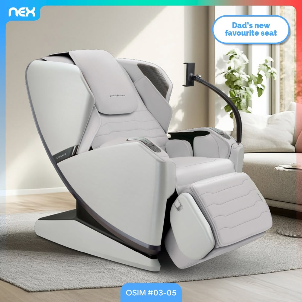 OSIM LUXE R massage chair tagged Dads new favourite seat at NEX