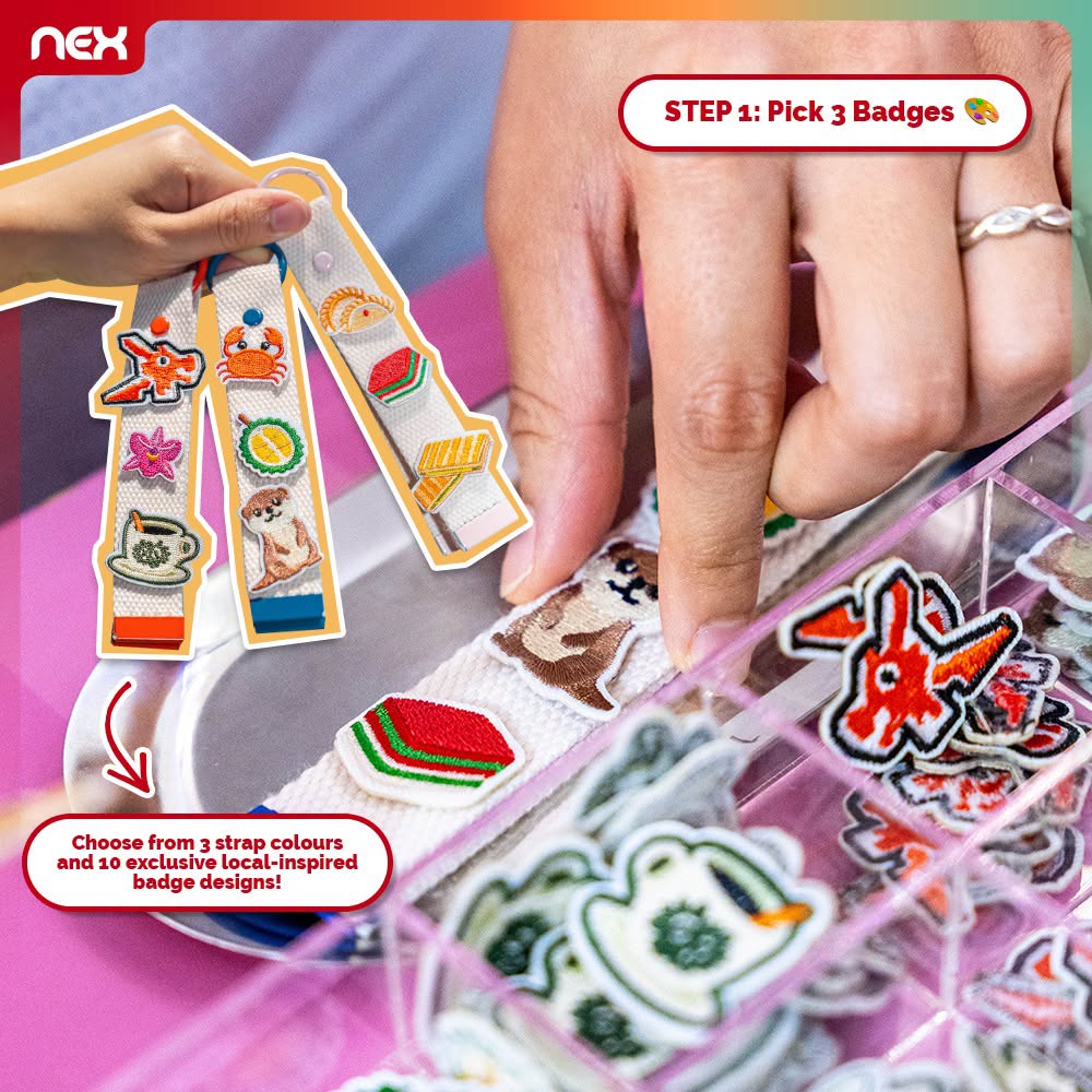 NEX bag strap badge selection