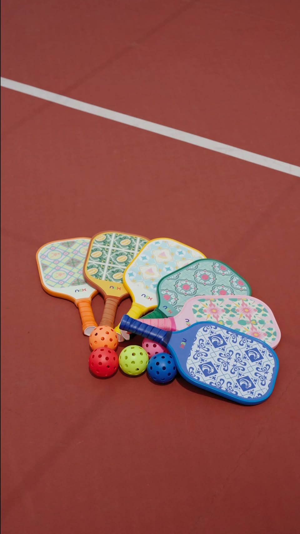 Serve and Smash In Style pickleball paddles at NEX