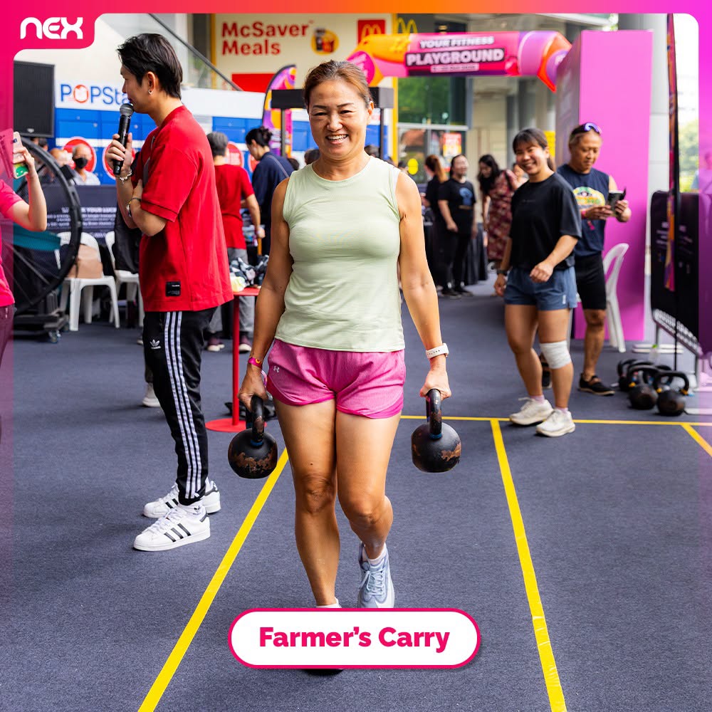 Farmer's Carry station at NEXtreme Challenge
