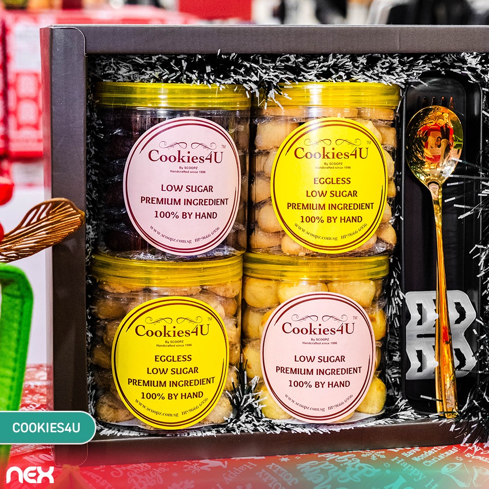 A vibrant display of festive gifts and decorations at the Christmas Market Fair.