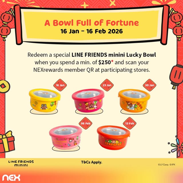 LINE FRIENDS minini Lucky Bowl collection