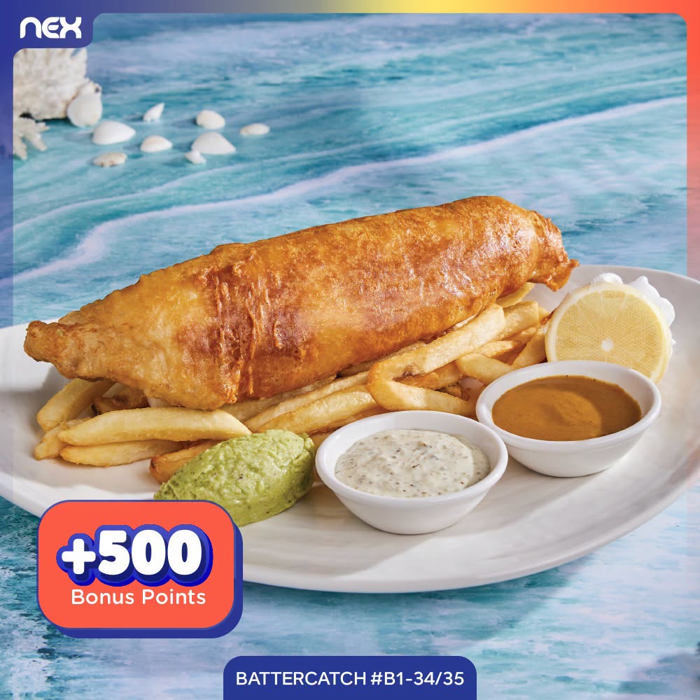 Battercatch fish and chips at NEX mall