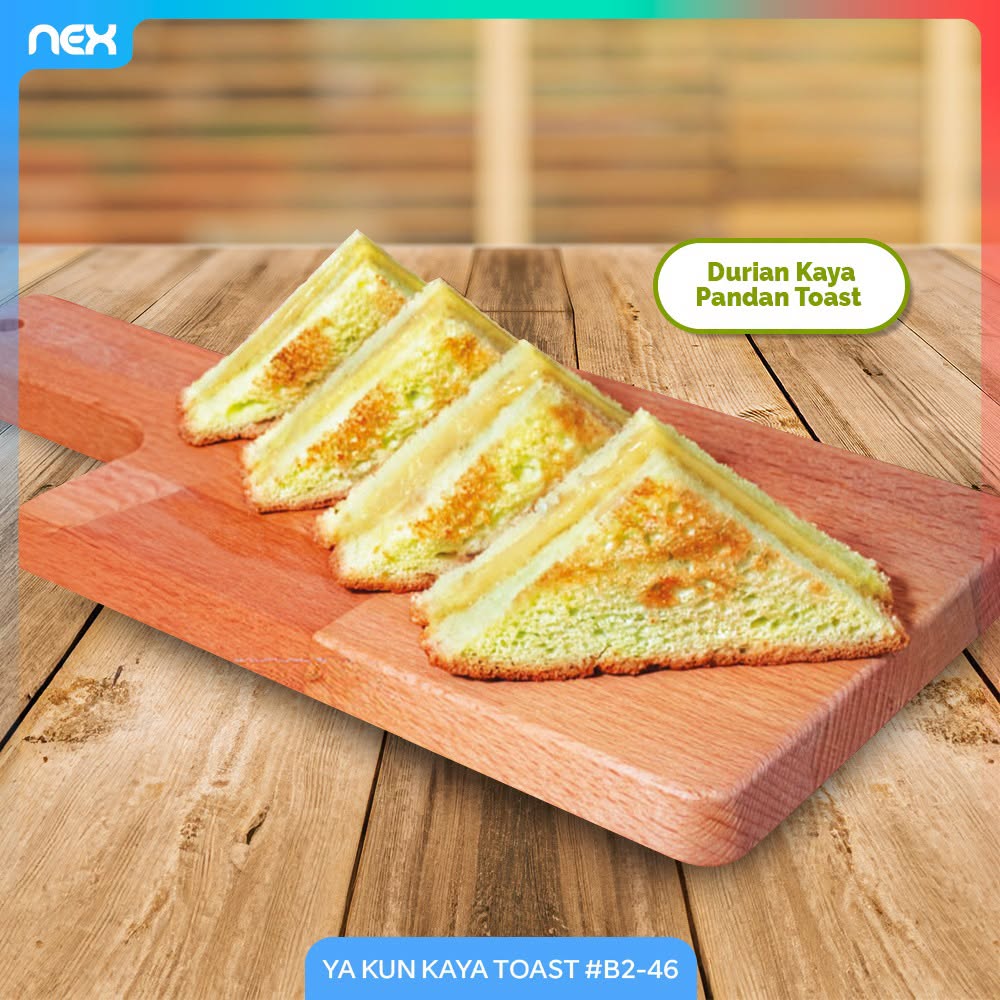 Ya Kun Kaya Toast Durian Kaya Pandan Toast at NEX