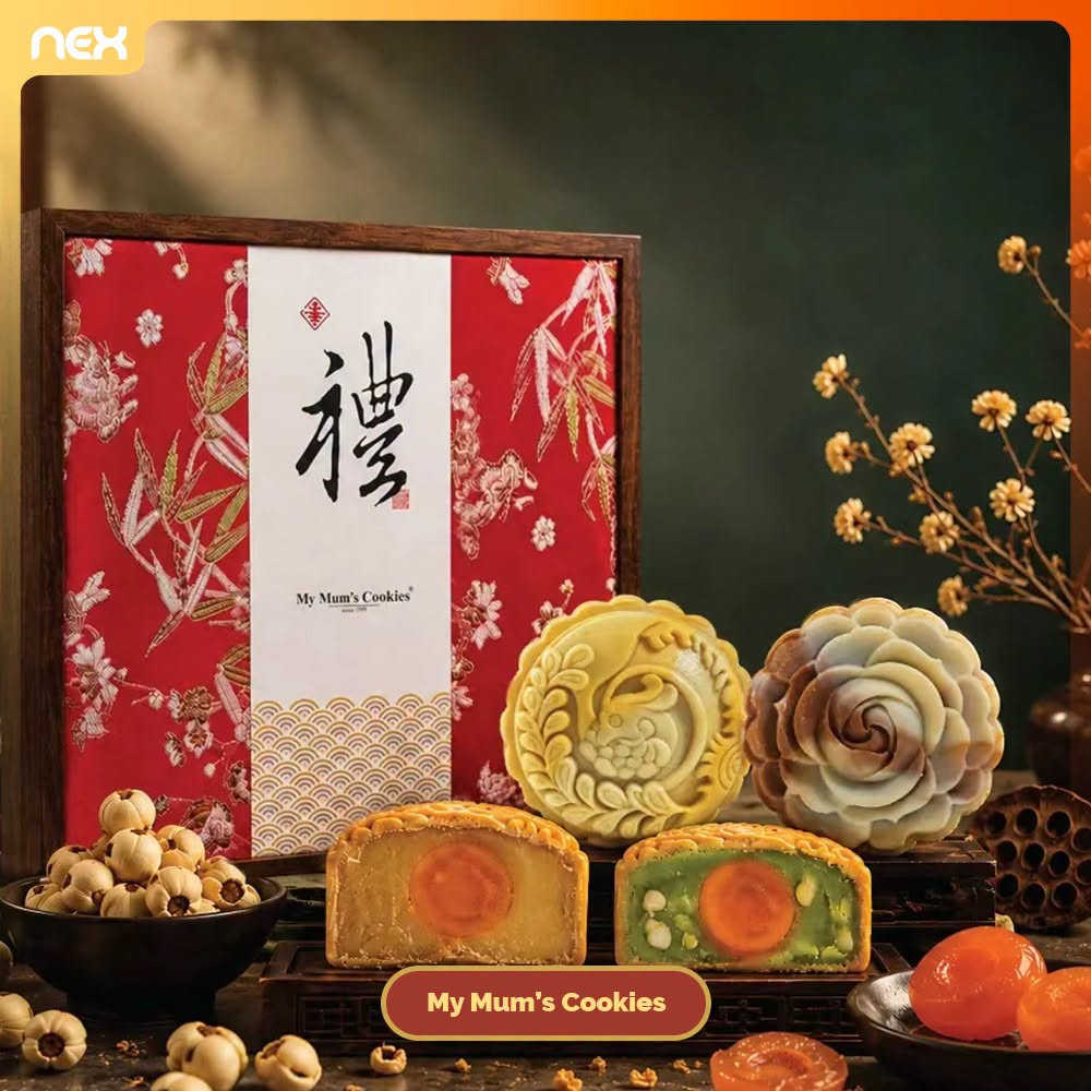 My Mum's Cookies mooncakes at TANGS Mid-Autumn Fair NEX