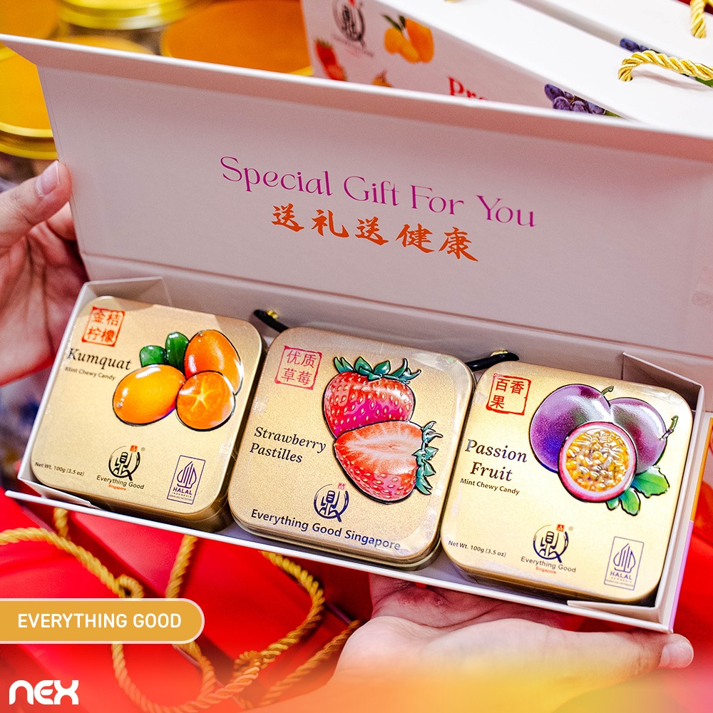 Variety of traditional New Year treats and snacks