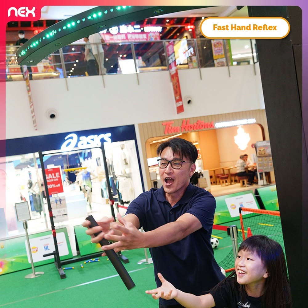 NEX FIFA World Cup 2026 Fast Hand Reflex game station at L1 Atrium
