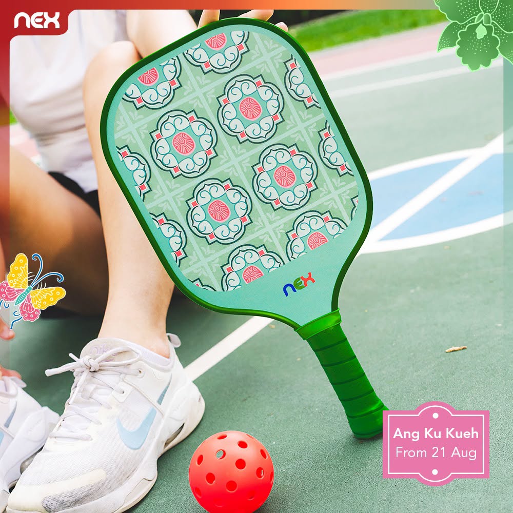 NEX Ang Ku Kueh pickleball paddle promotion