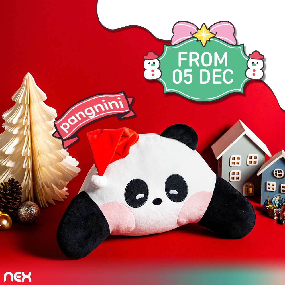 A display of soft LINE FRIENDS minini backrest cushions