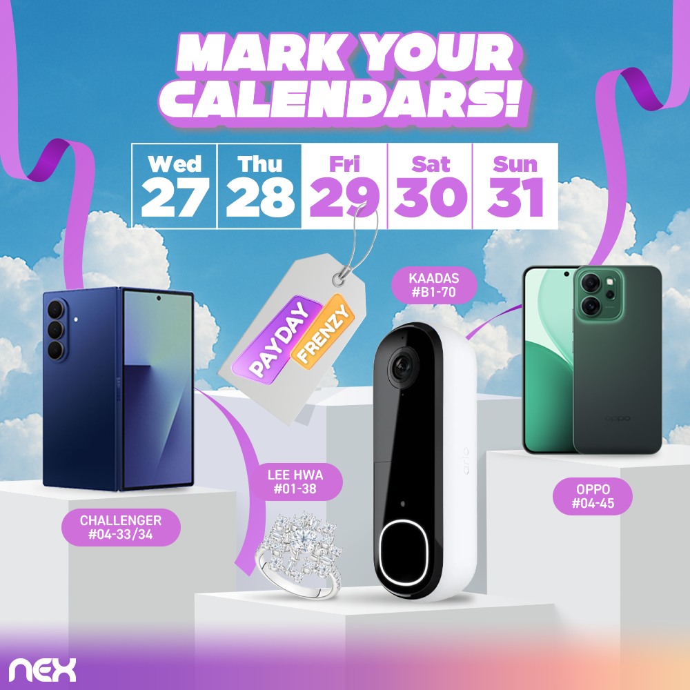 Shoppers enjoying a payday promotion at NEX