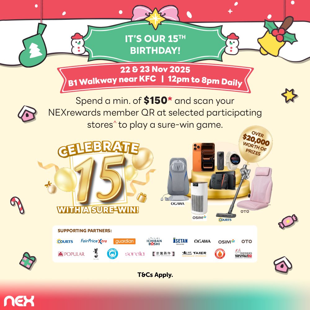 Festive LINE FRIENDS minini event setup at NEX mall