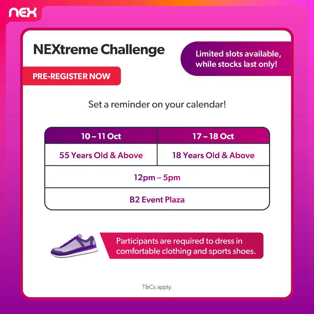 NEXtreme Challenge dates and eligibility