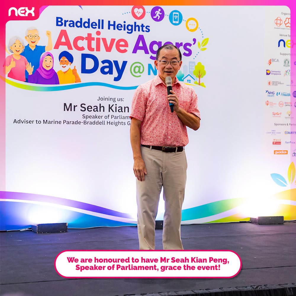 Mr Seah Kian Peng at Active Agers' Day