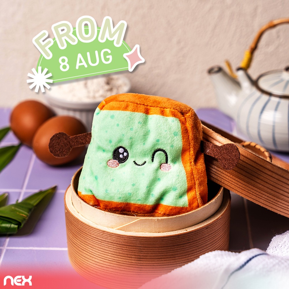 Adorable Pandan Cake Plushie accompanied by a matching eco-friendly tote bag.