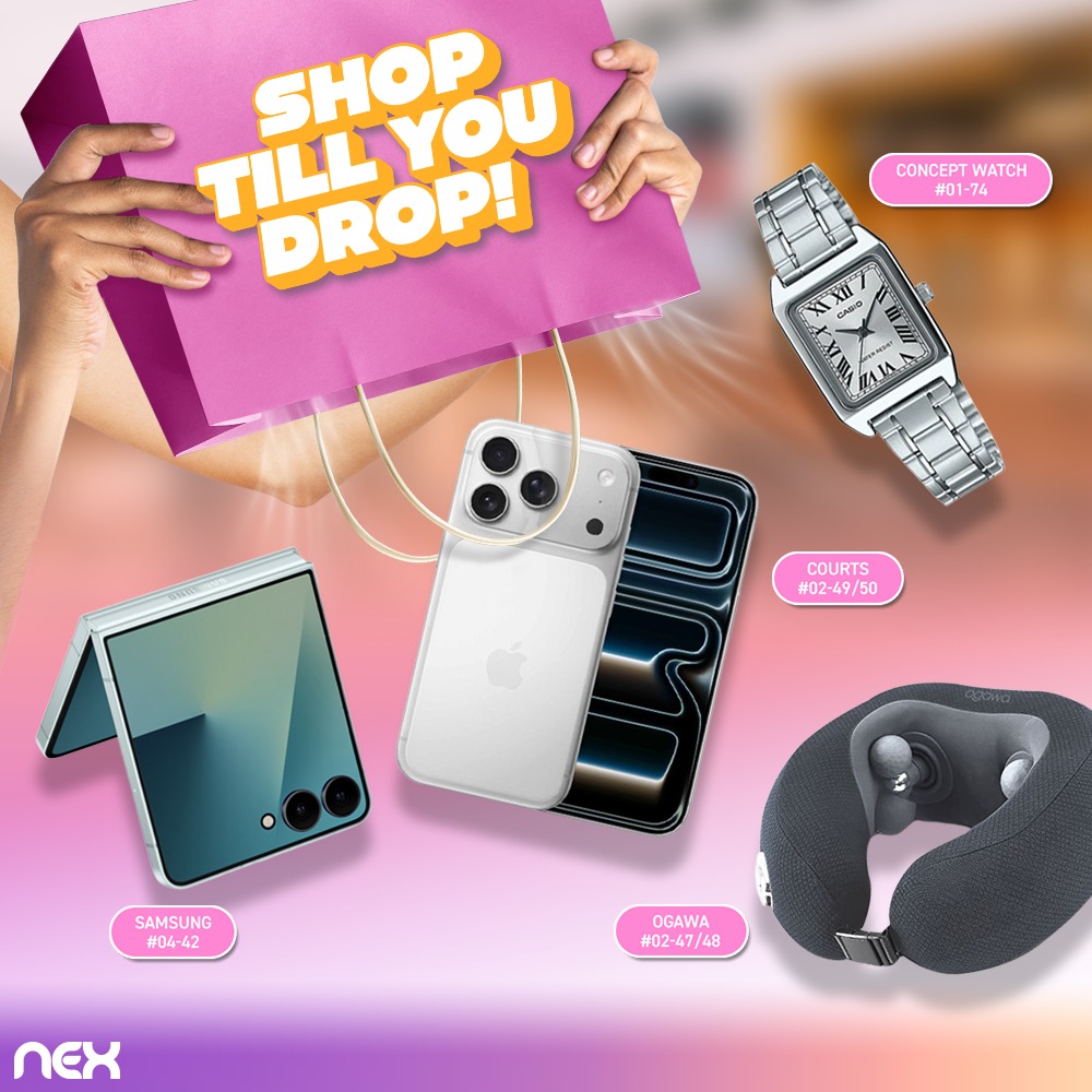 An exciting shopping event announcement with an eNEXvoucher at NEX