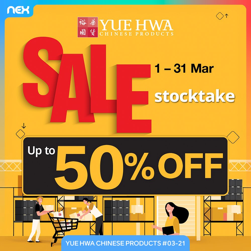 Yue Hwa NEX Sale: Up to 50% Off Chinese Herbs & Food