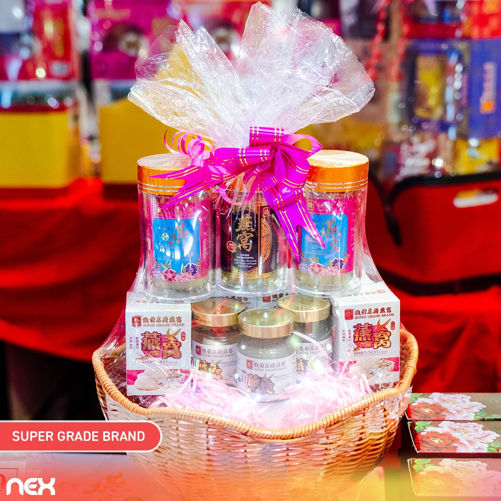 A variety of traditional Lunar New Year snacks and treats