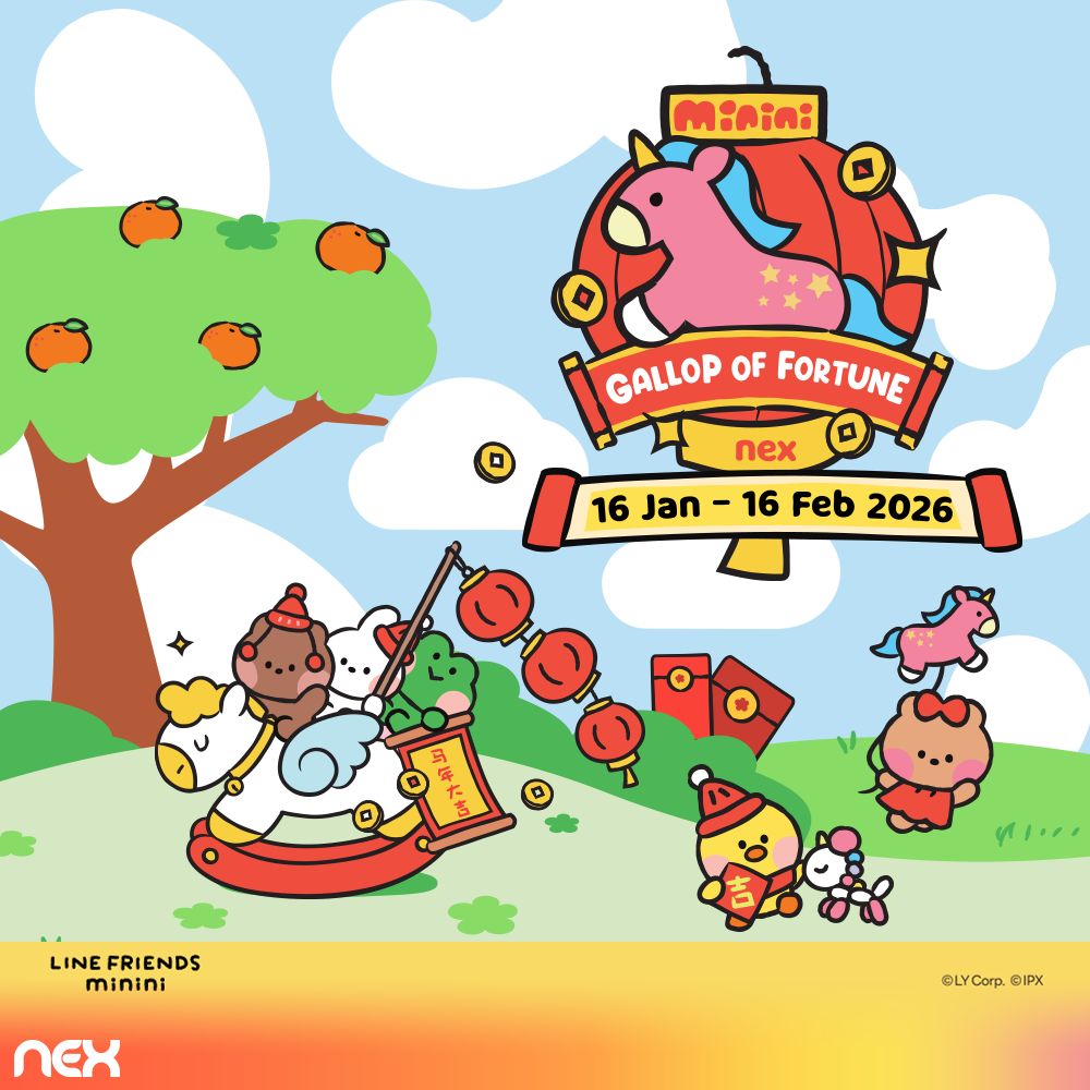 LINE FRIENDS minini Lunar New Year celebration at NEX
