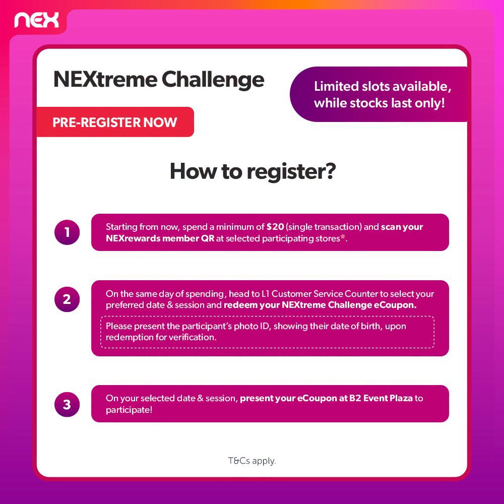 NEXtreme Challenge registration steps