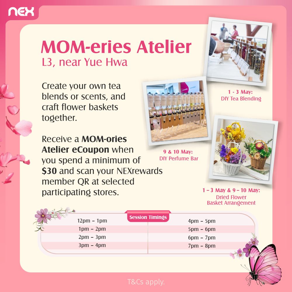 Handmade flower basket and tea blending workshop