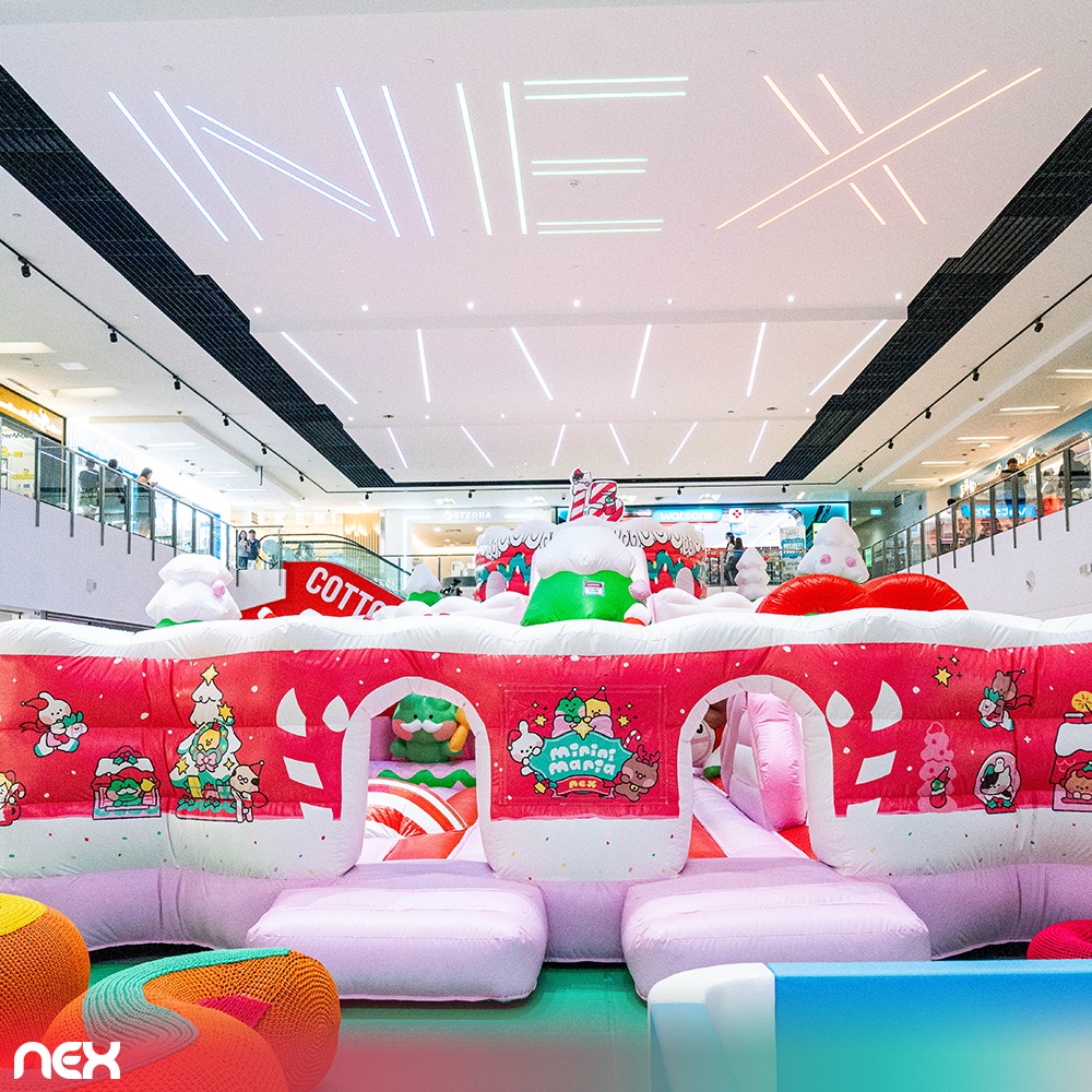 Children enjoying a colorful ball pit at LINE FRIENDS minini PLAYLAND