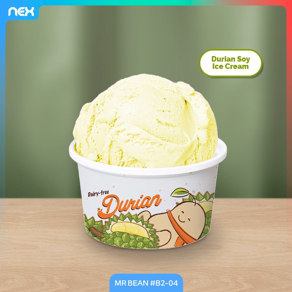 Mr Bean Dairy-Free Durian Soy Ice Cream at NEX