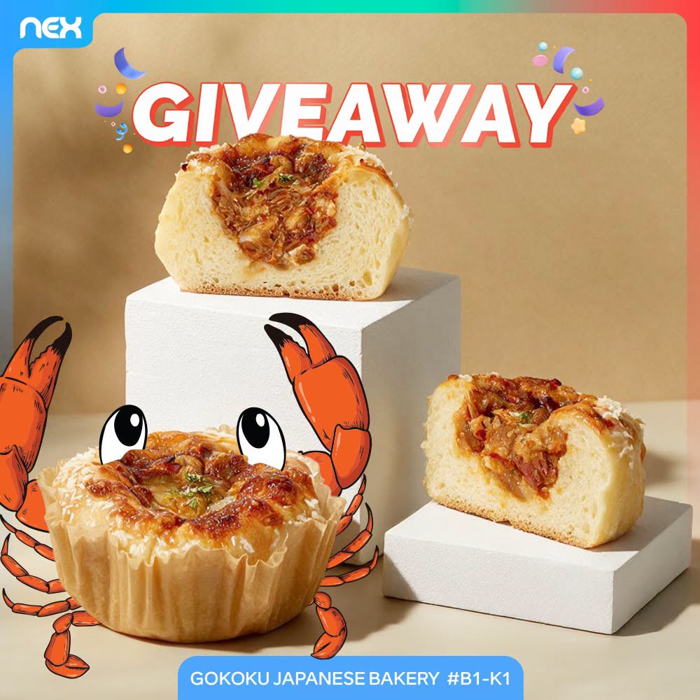 Gokoku Japanese Bakery Chilli Crab Komeko Pan giveaway at NEX